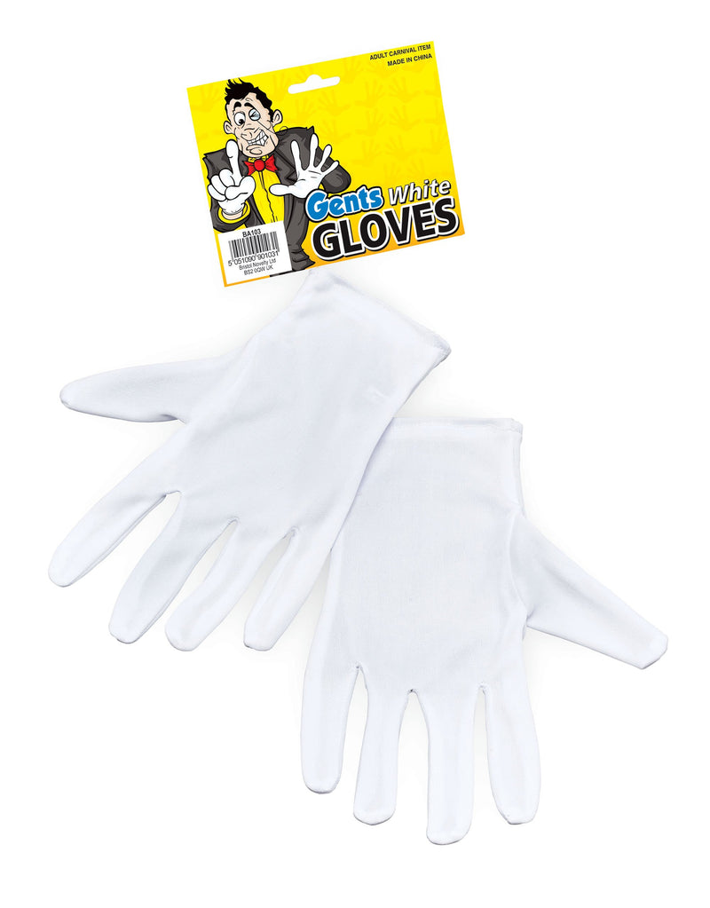 Bristol Novelty Men's MagicianÂ’s Gloves | White Accessory, White, One Size UK