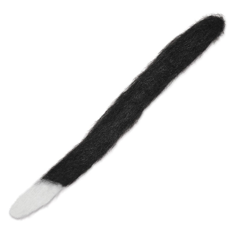 Bristol Novelty Unisex Katzenschwanz für Erwachsene, schwarz mit weißer Spitze