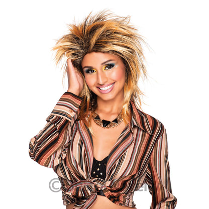 Bristol Novelty womens Foxy Rocker Wig | For Women Gold Accessory, Gold, One Size UK