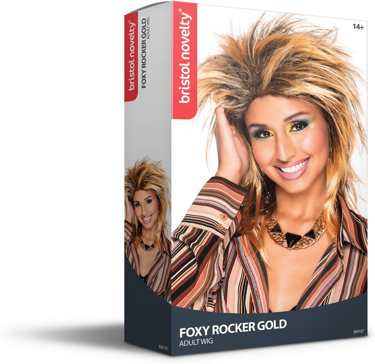Bristol Novelty womens Foxy Rocker Wig | For Women Gold Accessory, Gold, One Size UK