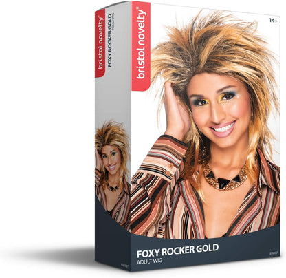 Bristol Novelty womens Foxy Rocker Wig | For Women Gold Accessory, Gold, One Size UK