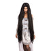 Bristol Novelty Men Black Long 40? Wig | For Women Black Accessory, Black, One Size UK