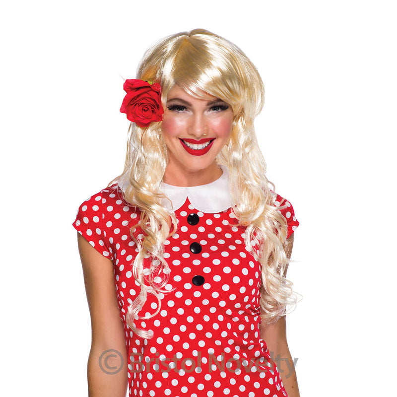 Ladies Fancy Club Party Accessory Vixen Wavy Curly Long Fake & Artificial Wig UK