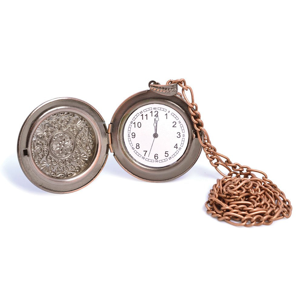 Bristol Novelty BA778 Steampunk Pocket Watch, Mens, Bronze, One Size