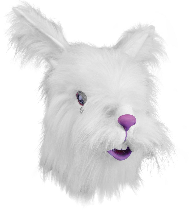 Bristol Novelty BM367 Rabbit Plus White Fur Mask (One Size