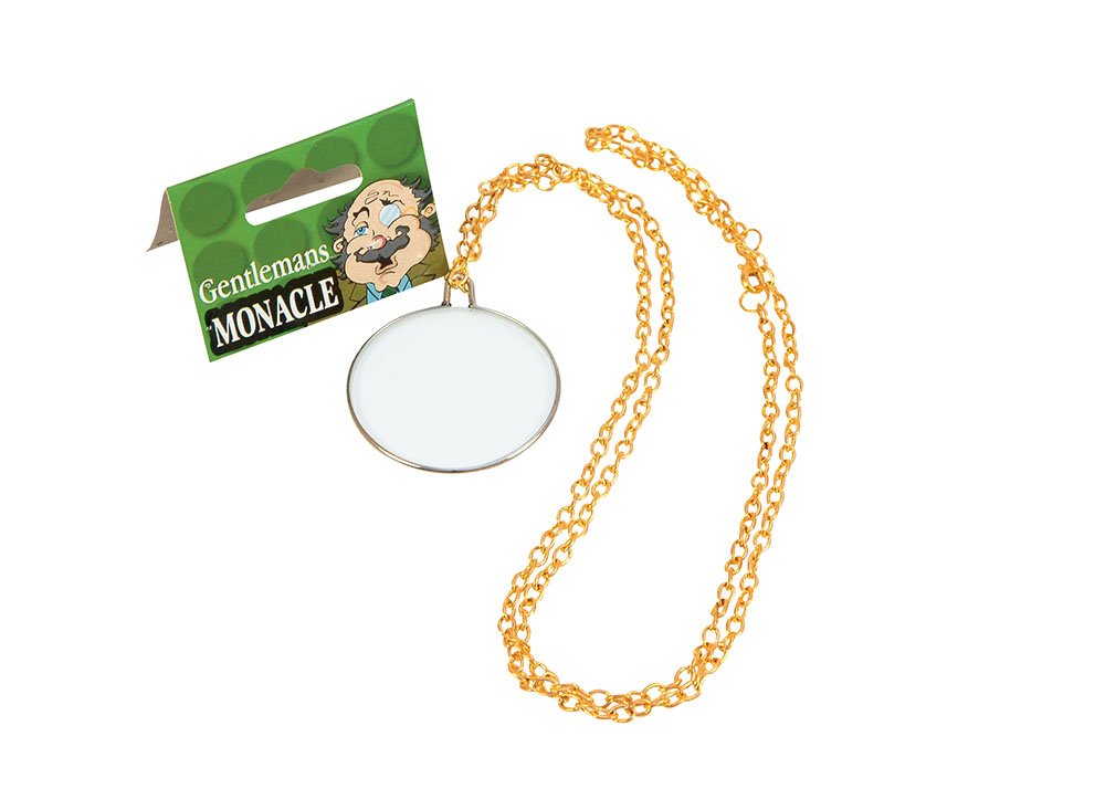 Bristol Novelty BA097 Gentleman's Monocle, Mens, Gold, One Size