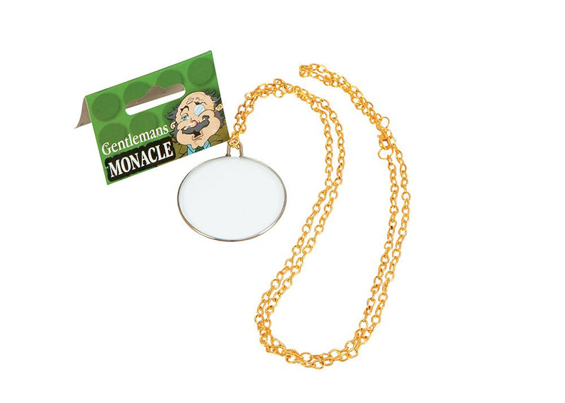 Bristol Novelty BA097 Gentleman's Monocle, Mens, Gold, One Size