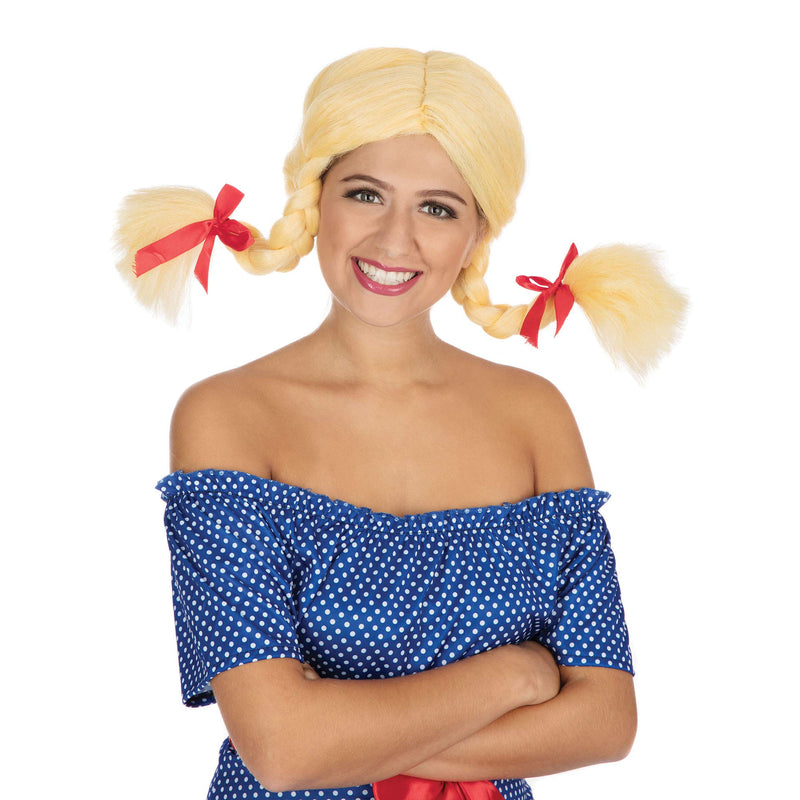 Bristol Novelty womens Pigtail Blonde Wig | For Women Blonde Accessory, Multicolor, One Size UK