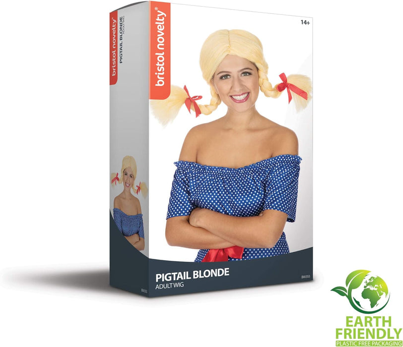 Bristol Novelty womens Pigtail Blonde Wig | For Women Blonde Accessory, Multicolor, One Size UK Multicolor One Size
