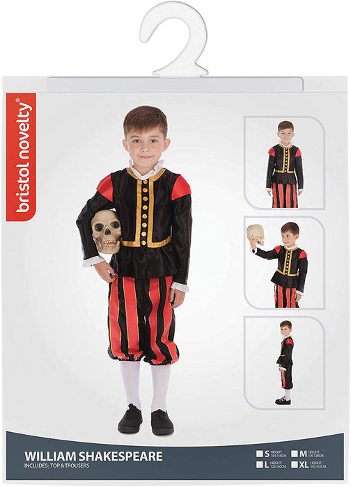 Bristol Novelty Children's William Shakespeare Costume