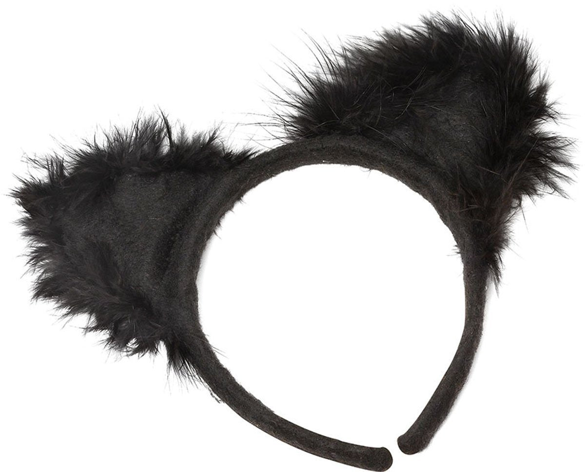 Bristol Novelty Unisex Katzenohren-Haarreif Marabou