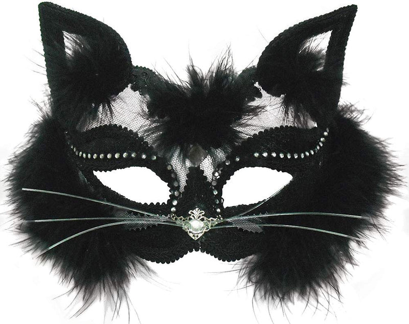 Bristol Novelty Antifaz de gato transparente con diadema, multicolor (EM433