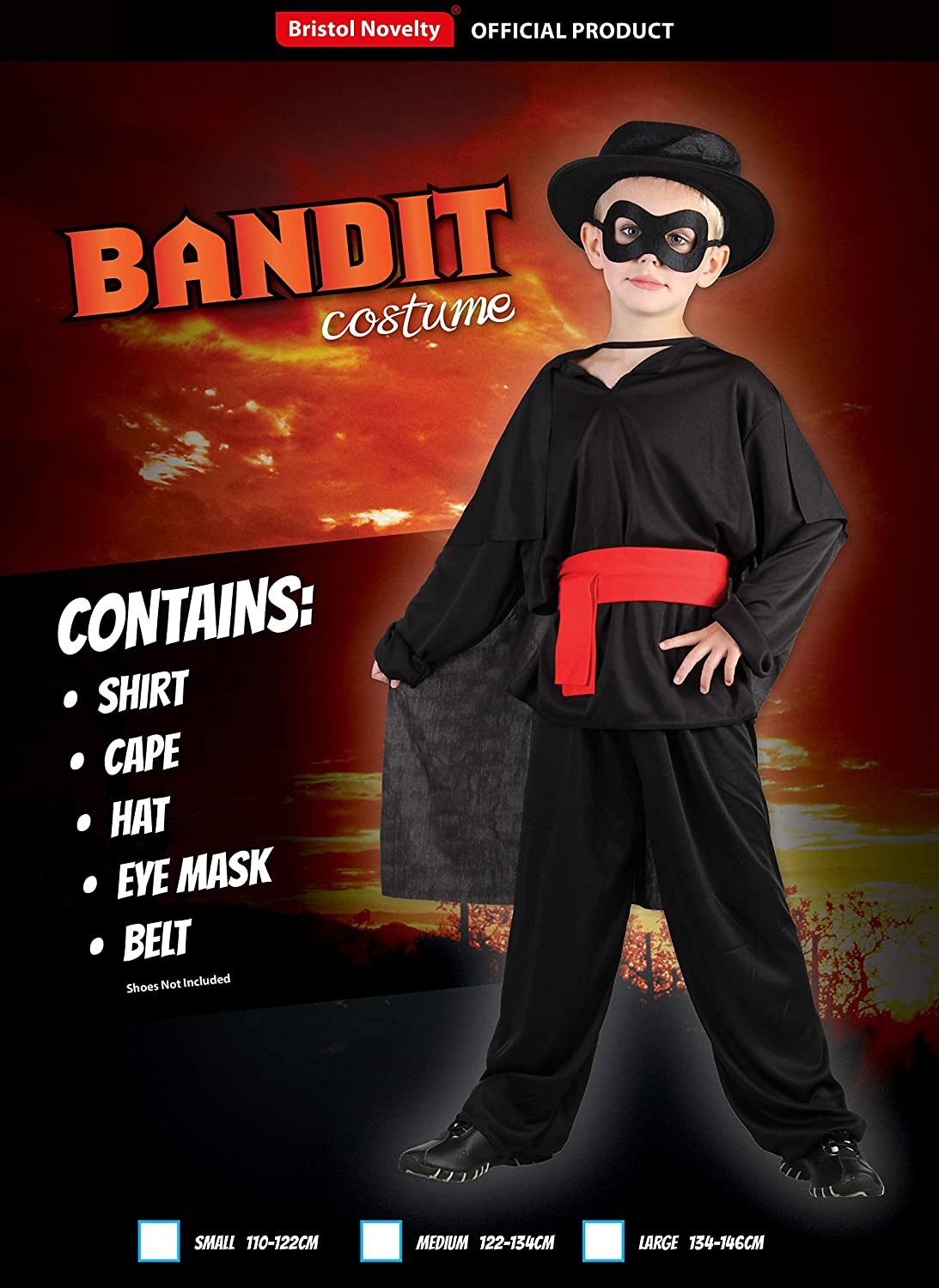 Bristol Novelty Kinder/Jungen Kostüm Bandit