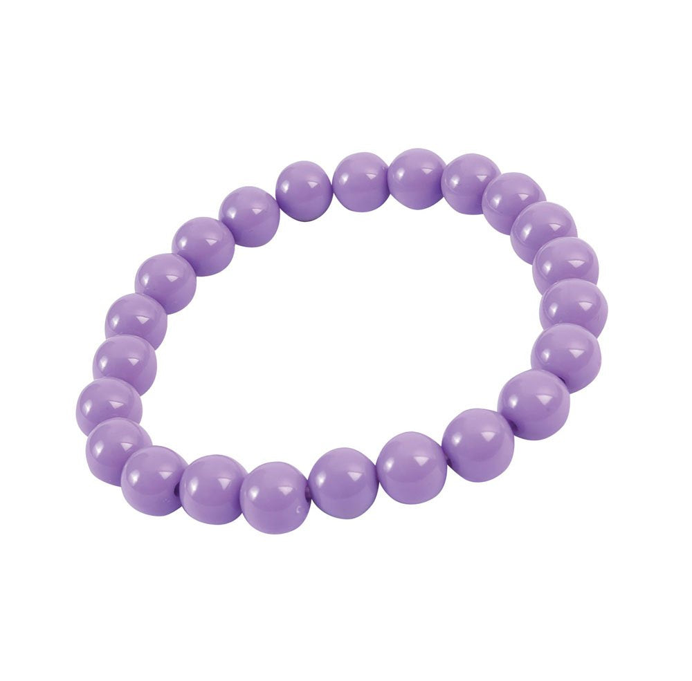 Bristol Novelty- Pulsera | Pop Art Big Pearl | Morado | 1 Unidad, Color lavanda, Talla única (76708