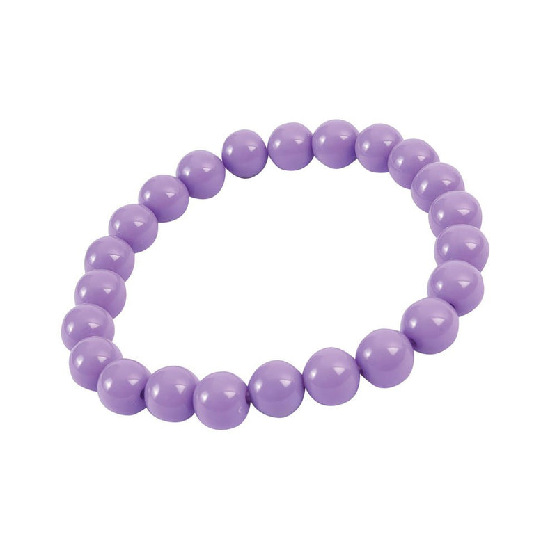Bristol Novelty- Pulsera | Pop Art Big Pearl | Morado | 1 Unidad, Color lavanda, Talla única (76708