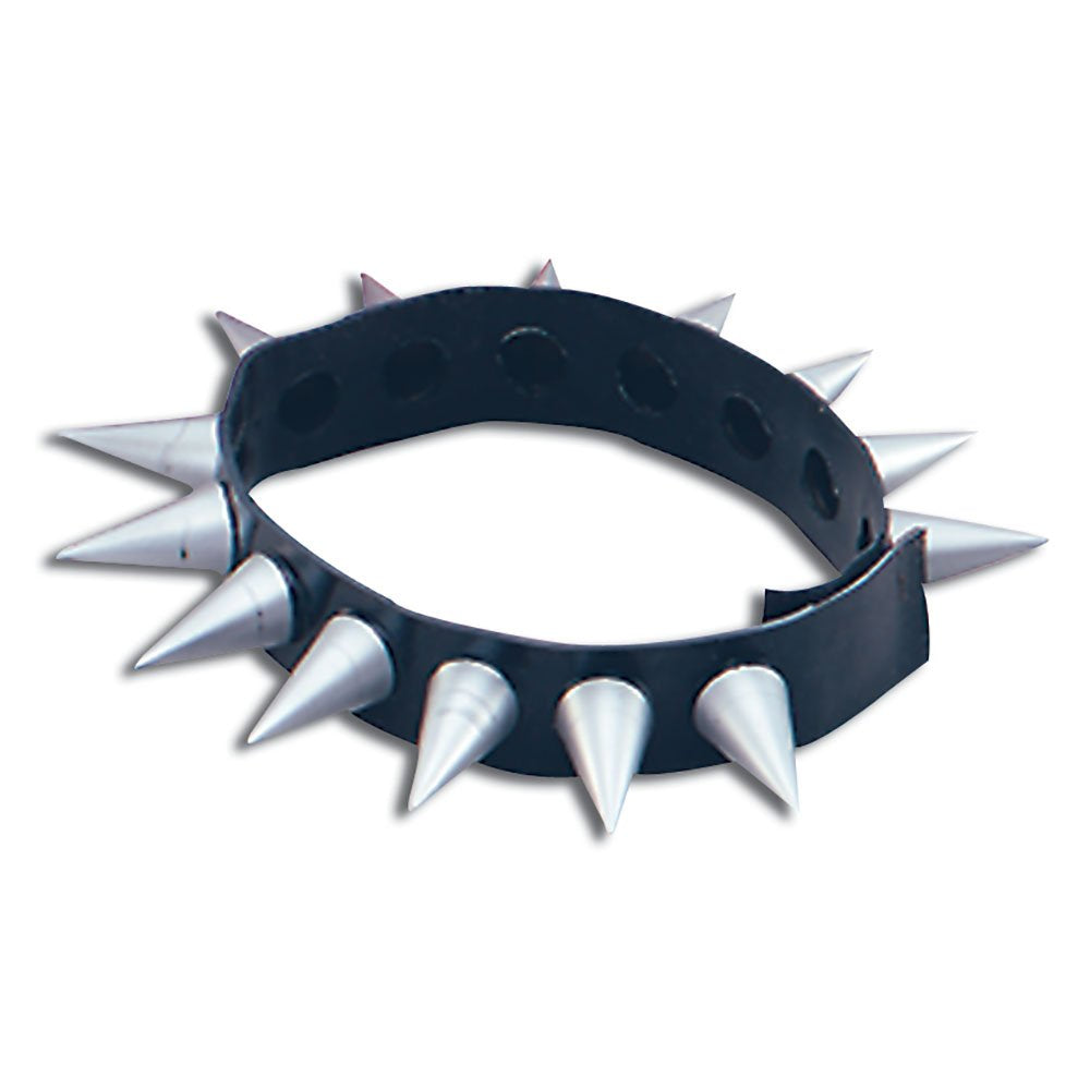 Bristol Novelty BA435 Spike Choker | Unisex | Black Adult, Silver, One Size