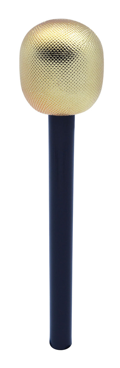 Bristol Novelty BA206 Gold Microphone Toy, Unisex-Adult, One Size