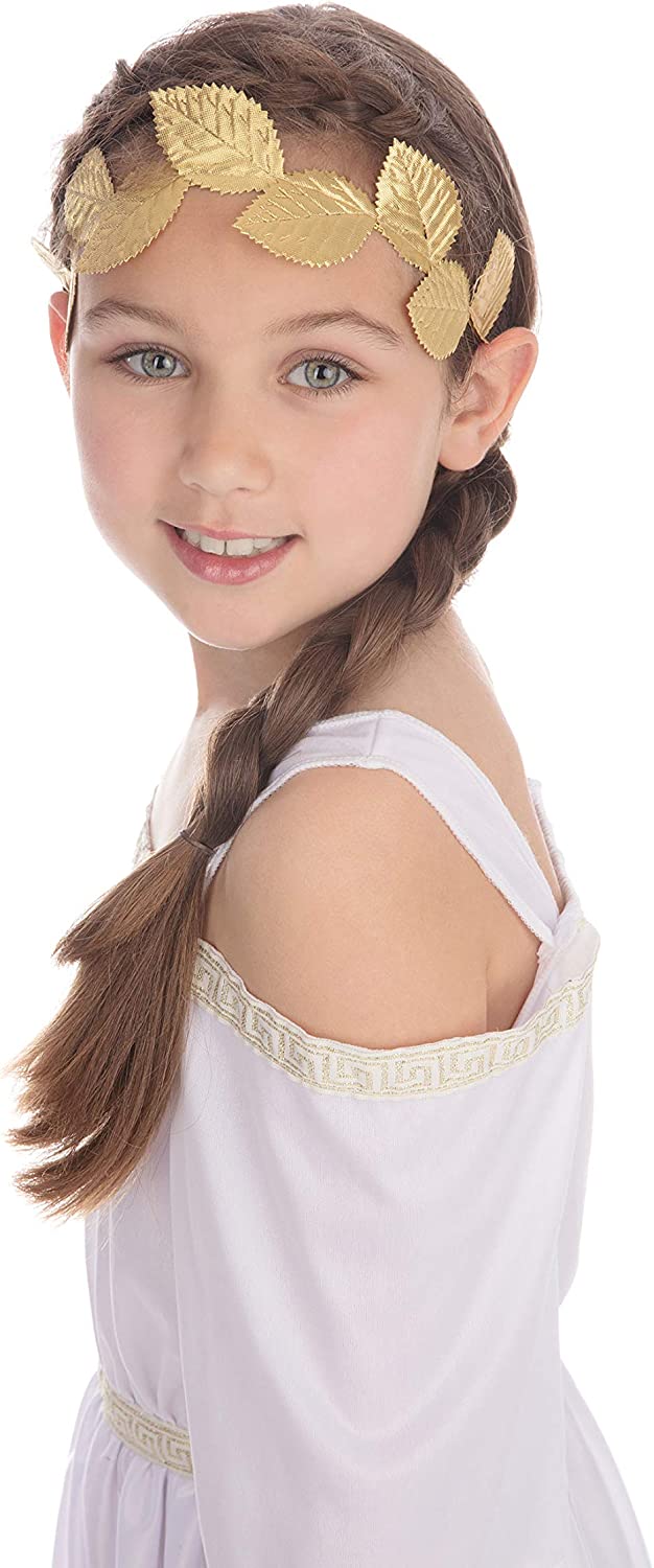 Bristol Novelty Roman Goddess Girls Costume, Child Fancy Dress, Turquoise
