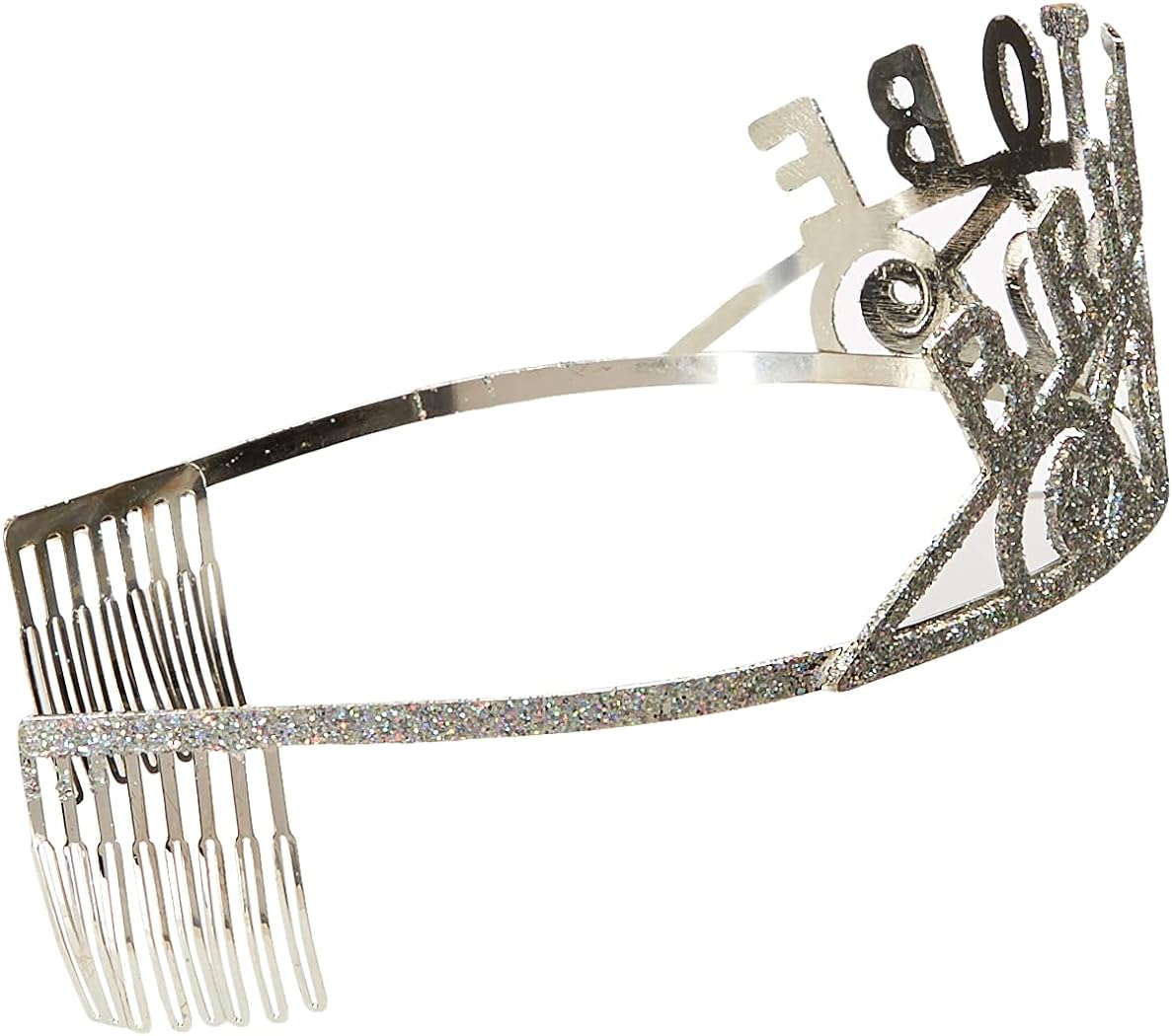 Bristol Novelty-BA1758 Tiara con Purpurina e inscripción «Bride To Be», Color Plateado, Talla única (BA1758