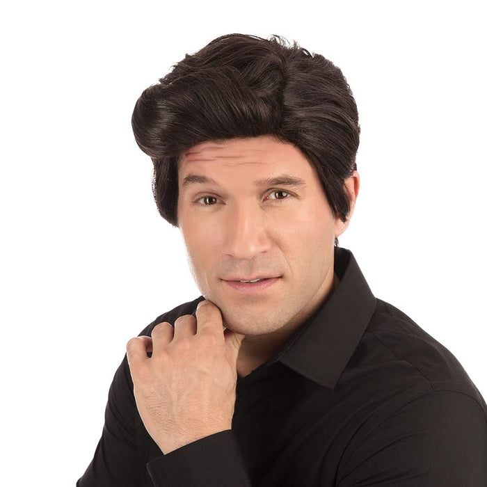Bristol Novelty BW698 Used Car Salesman Wig Dark Brown, One Size