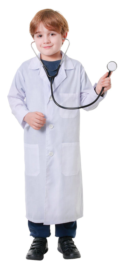 Bristol Novelty CC309 Blouse de médecin pour déguisement d’enfant, blanche, taille