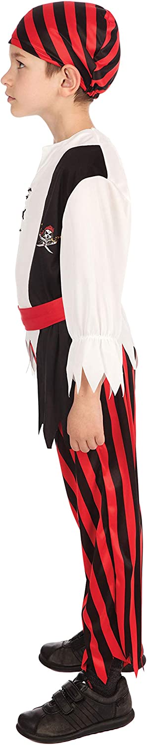 Bristol Novelty Pirate Boy Jim Costume