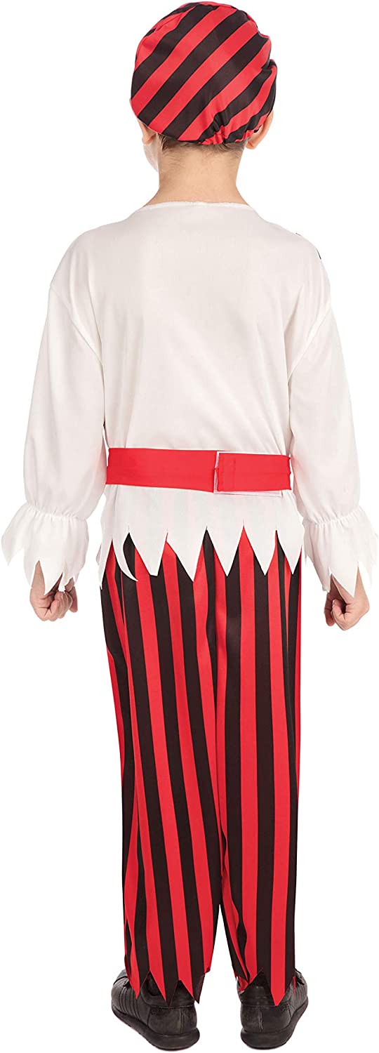 Bristol Novelty Pirate Boy Jim Costume