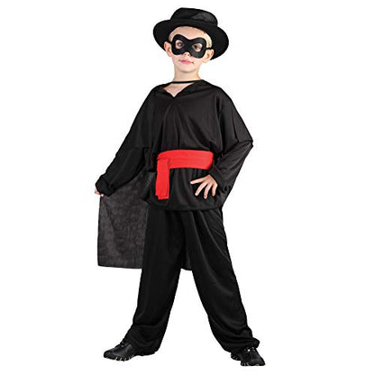 Bristol Novelty CC349 Bandit Costume set | For Kids | Black Accessory