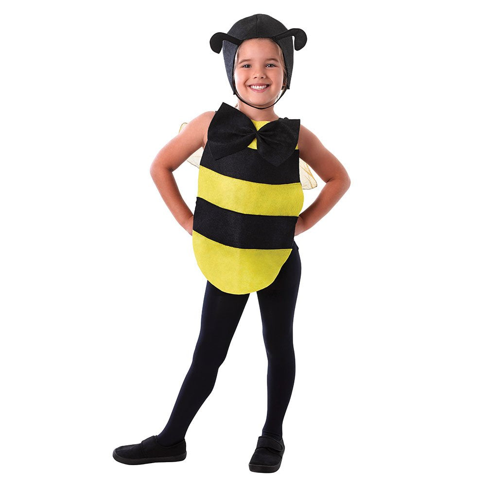 Bristol Novelty DS173 Children Costume | Bumble Bee Dress-Up Kit | Black and Yellow | Pack of 1, girls, One Size
