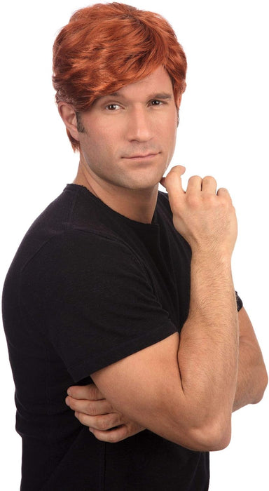 Bristol Novelty BW938 Man's Side Parting Wig Ginger, One Size