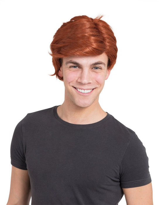 Bristol Novelty BW938 Man's Side Parting Wig Ginger, One Size