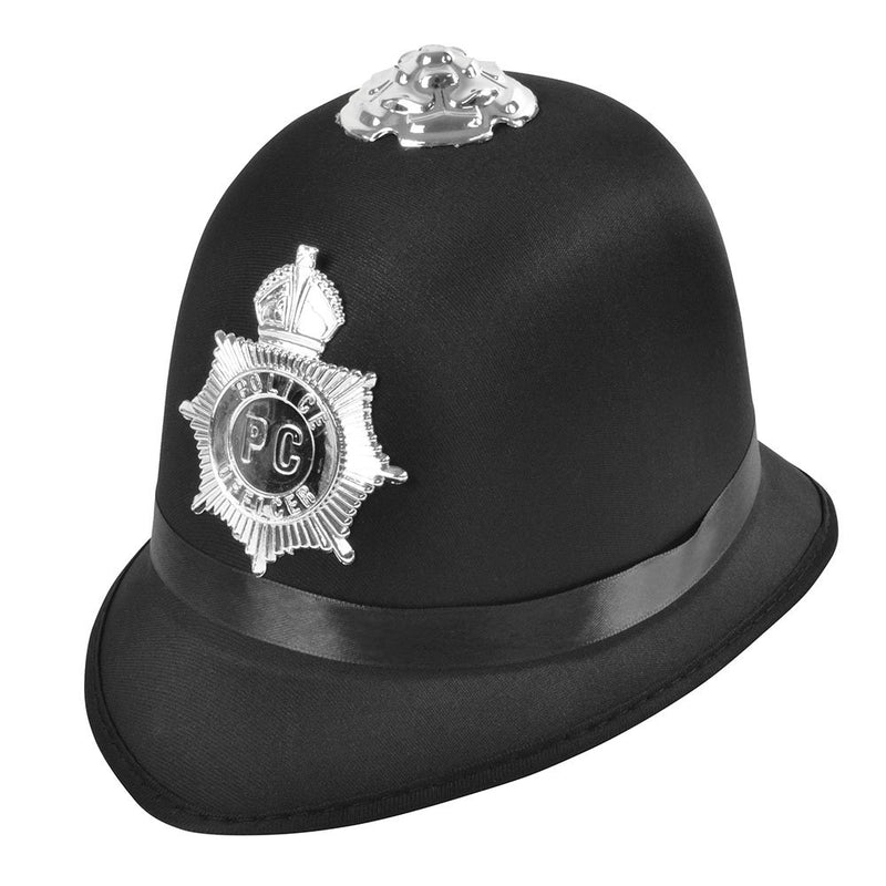 Bristol Novelty BH660 Police Bobby Hat Satin Fabric, Unisex-Adult, One Size