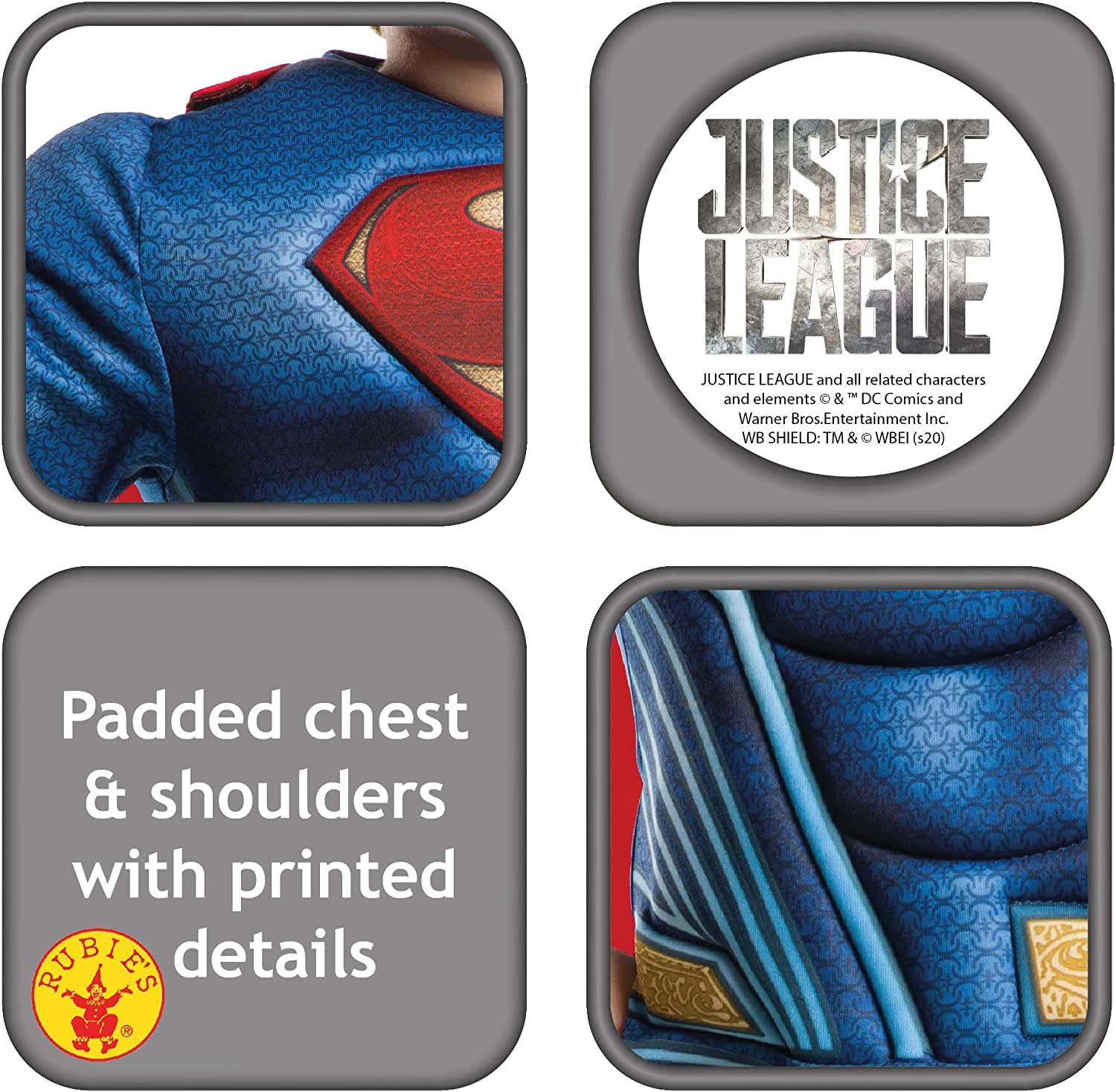 Rubie's Official DC Justice League Deluxe Superman, Children Costume