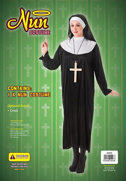 Bristol Novelty AC982 Nonne Kostüm (Plusgröße