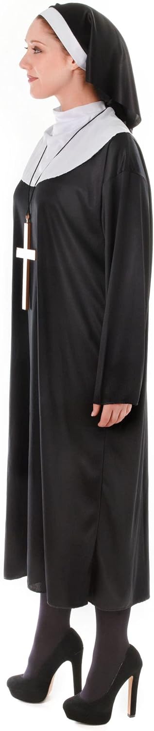 Bristol Novelty AC982 Nonne Kostüm (Plusgröße