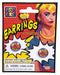 Bristol Novelty 76702 Pop Art Pow Earrings, One Size