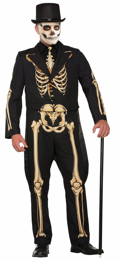 Bristol Novelty Forum Men's Skeleton Suit Formal Attire with Jacket and Pants