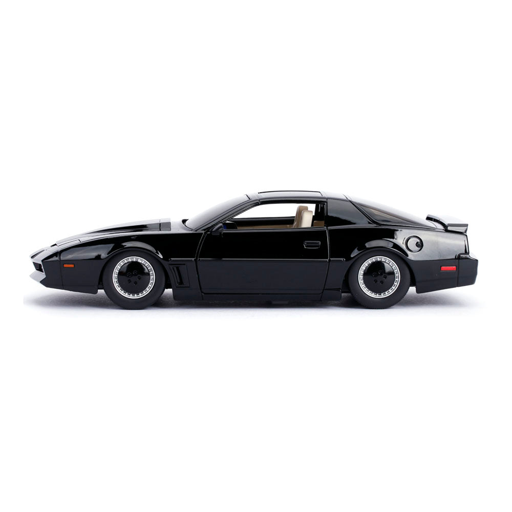 Jada- Kitt Coche fantástico Metal 1:24 con Luces Coleccionismo, Color negro, Talla Única (253255000