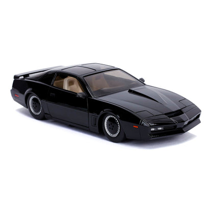 Jada- Kitt Coche fantástico Metal 1:24 con Luces Coleccionismo, Color negro, Talla Única (253255000