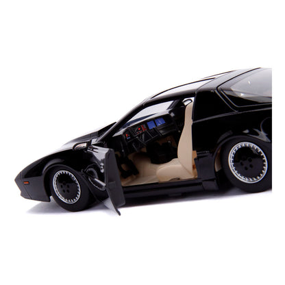 Jada- Kitt Coche fantástico Metal 1:24 con Luces Coleccionismo, Color negro, Talla Única (253255000