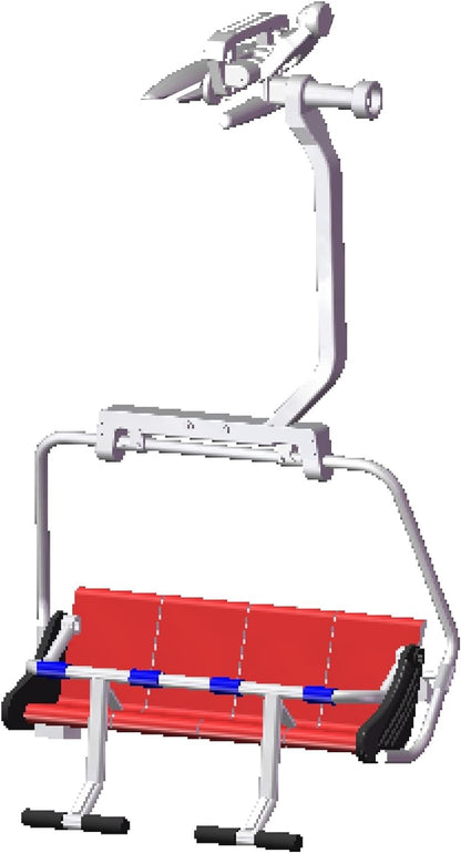 Jaegerndorfer JaegerndorferJC87050 4 Seater Armchair, 1:32 Scale, Red, Multi-Color