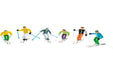 Jaegerndorfer JaegerndorferJC54400 Standing Figures with Head Ski and Poles (6-Piece