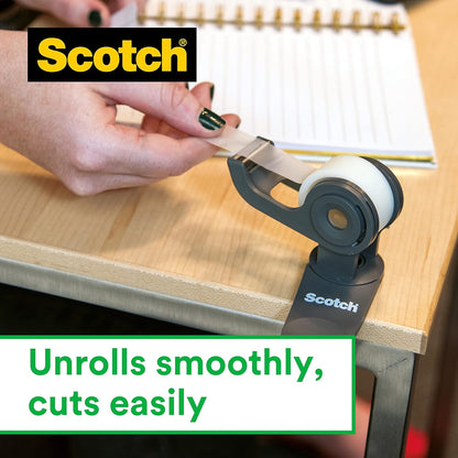 Scotch Magic Invisible Tape, 1 Roll on Hand Held Dispenser 19mm x 25m - General Purpose Sticky Tape for Document Repair, Labelling & Sealing
