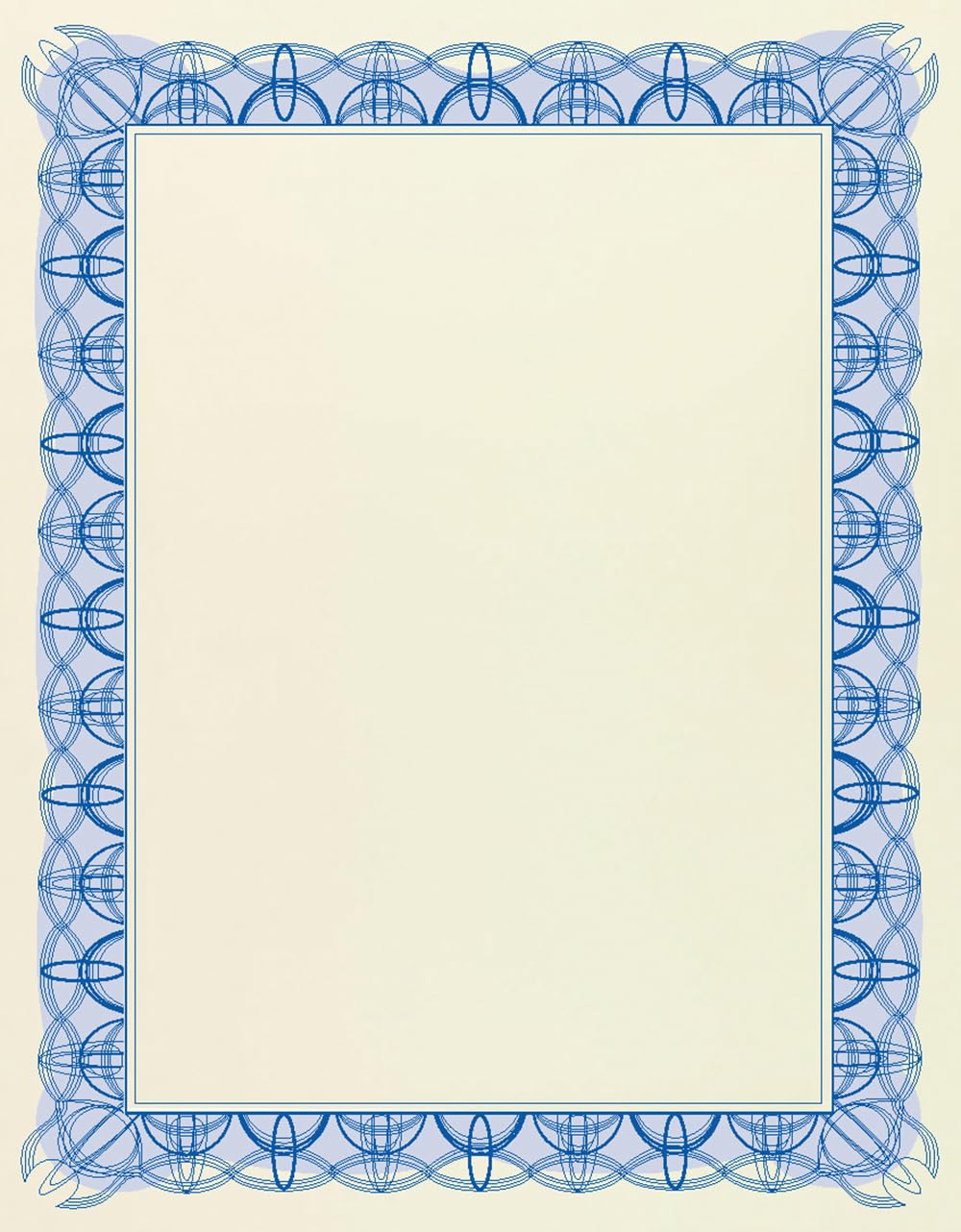 Computer Craft A4 Certificate Papers with Foil Seals, 90gsm, Blue
