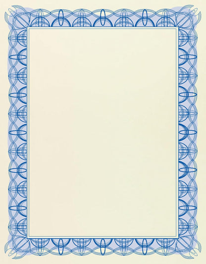 Computer Craft A4 Certificate Papers with Foil Seals, 90gsm, Blue