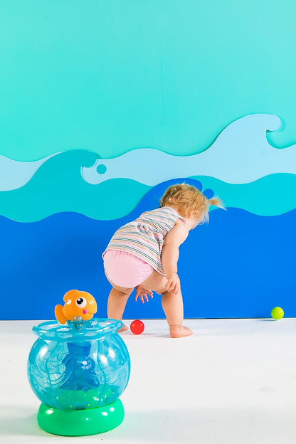 Bright Starts Funny Fishbowl Ball Popper Musical Activity Toy with Lights, Ages 12 Months+