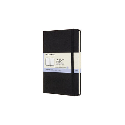 Moleskine Medium Size 11.5 x 18 cm Art Sketchbook, Sketchbook for Drawings, Paper Suitable for Pencils, Pastels, Fountain Pens and Markers, Hard Cover, Colour Black, 88 Pages