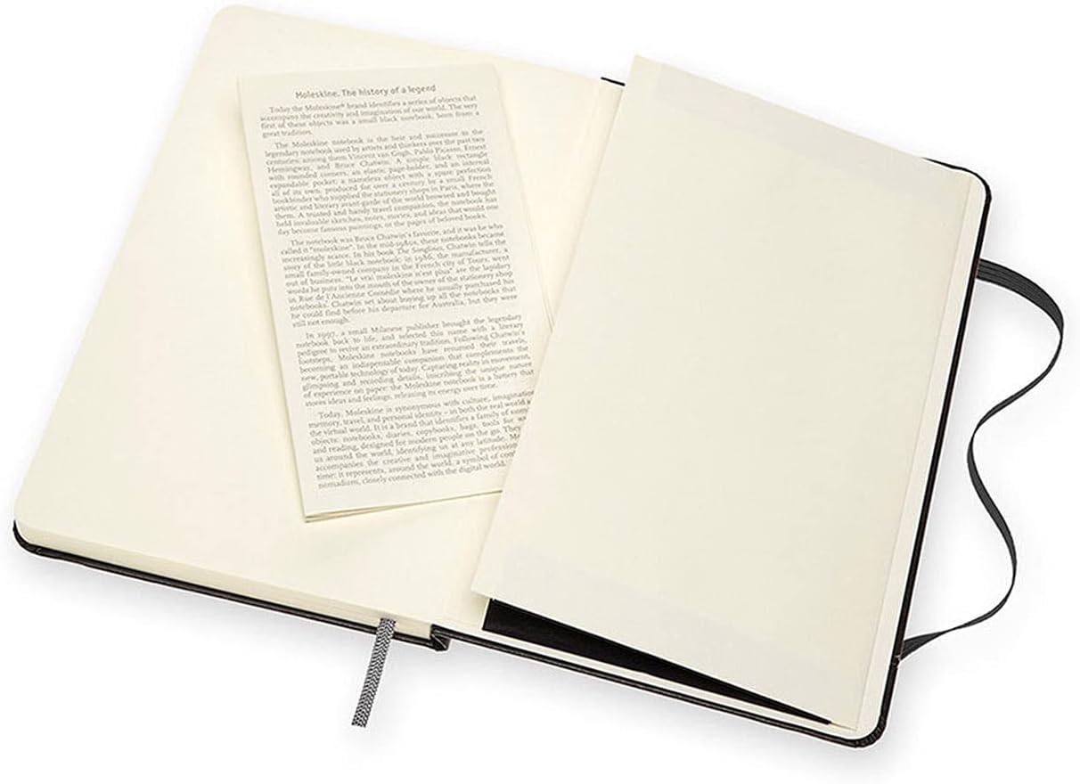 Moleskine Medium Size 11.5 x 18 cm Art Sketchbook, Sketchbook for Drawings, Paper Suitable for Pencils, Pastels, Fountain Pens and Markers, Hard Cover, Colour Black, 88 Pages