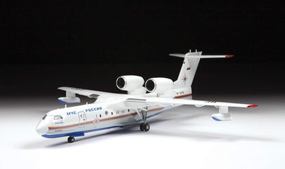Zvezda- vehículo Beriev Be-200 ES Multi Role Amph 1:144-Kit de construcción de plástico, para Montar, réplica Detallada, Multicolor, Large (7034