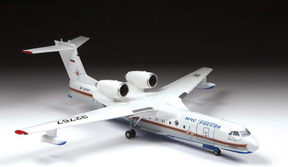 Zvezda- vehículo Beriev Be-200 ES Multi Role Amph 1:144-Kit de construcción de plástico, para Montar, réplica Detallada, Multicolor, Large (7034